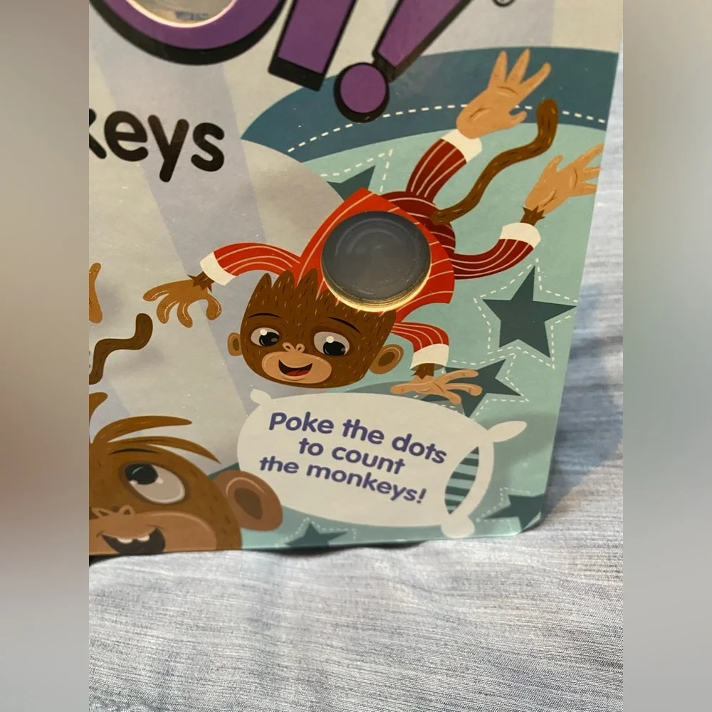 Melissa & Doug 10 Little Monkeys Interactive Book Poke A Dot